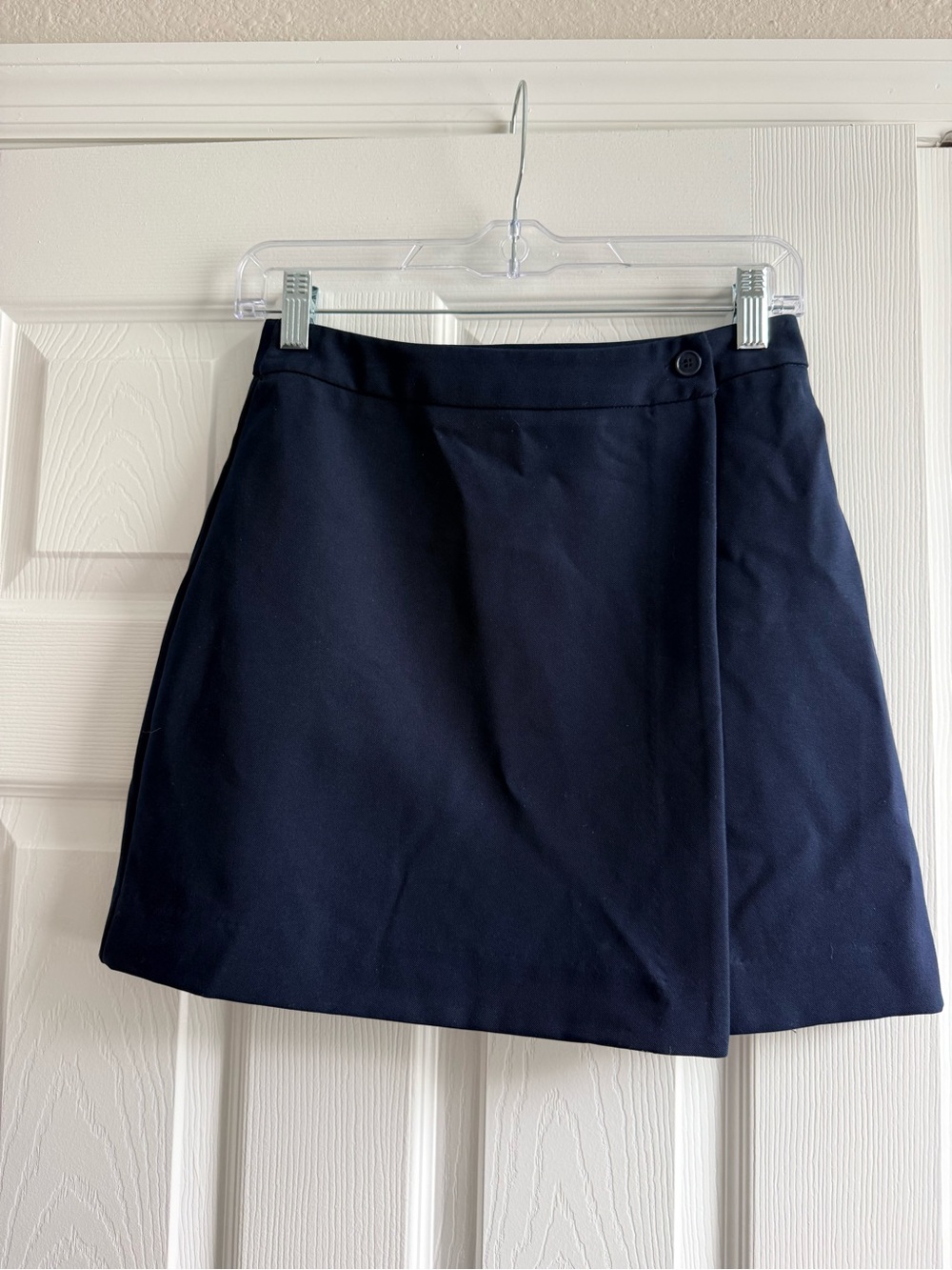 Sage the Label Navy Mini Wrap Skirt